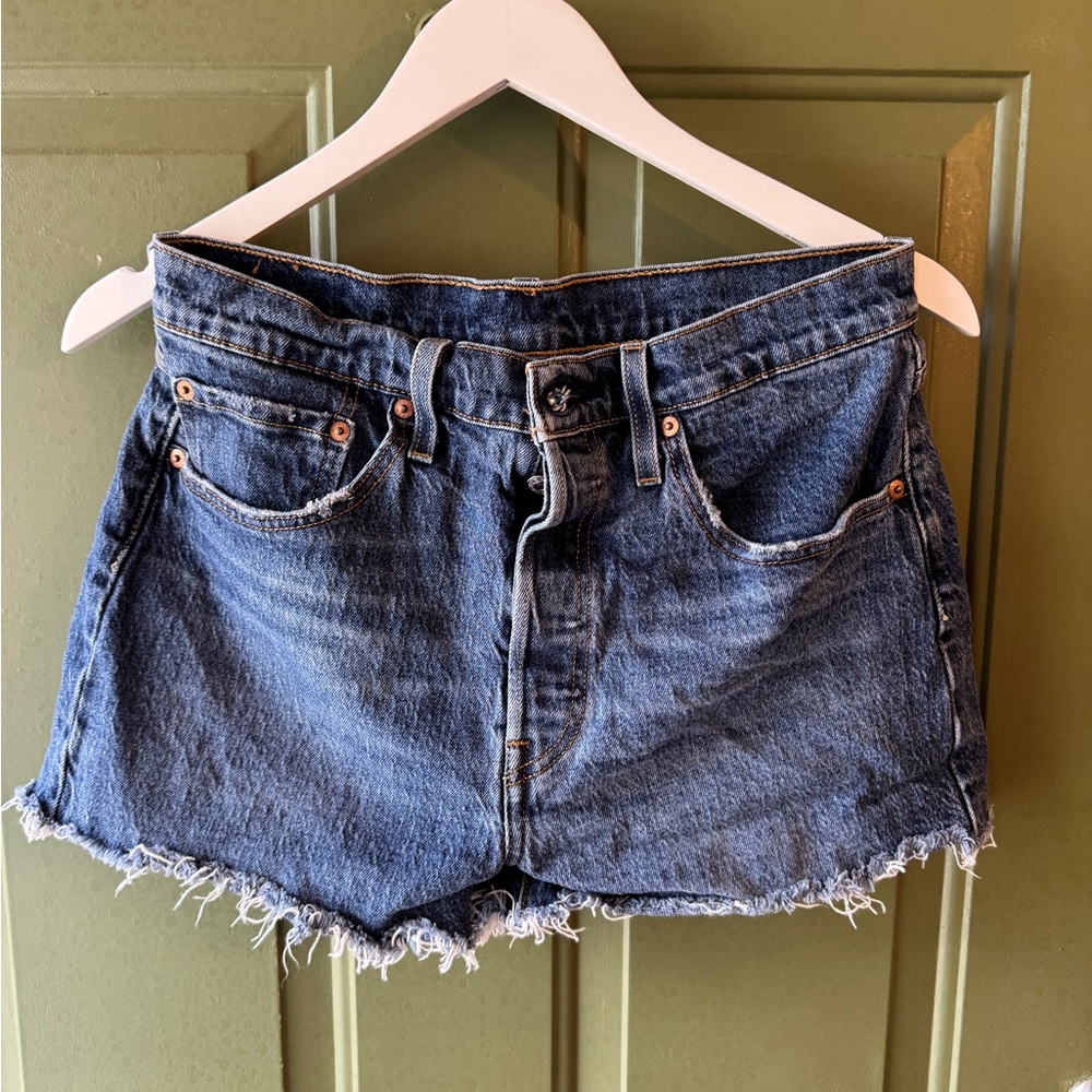 Levi’s Blue Denim Cutoff Shorts